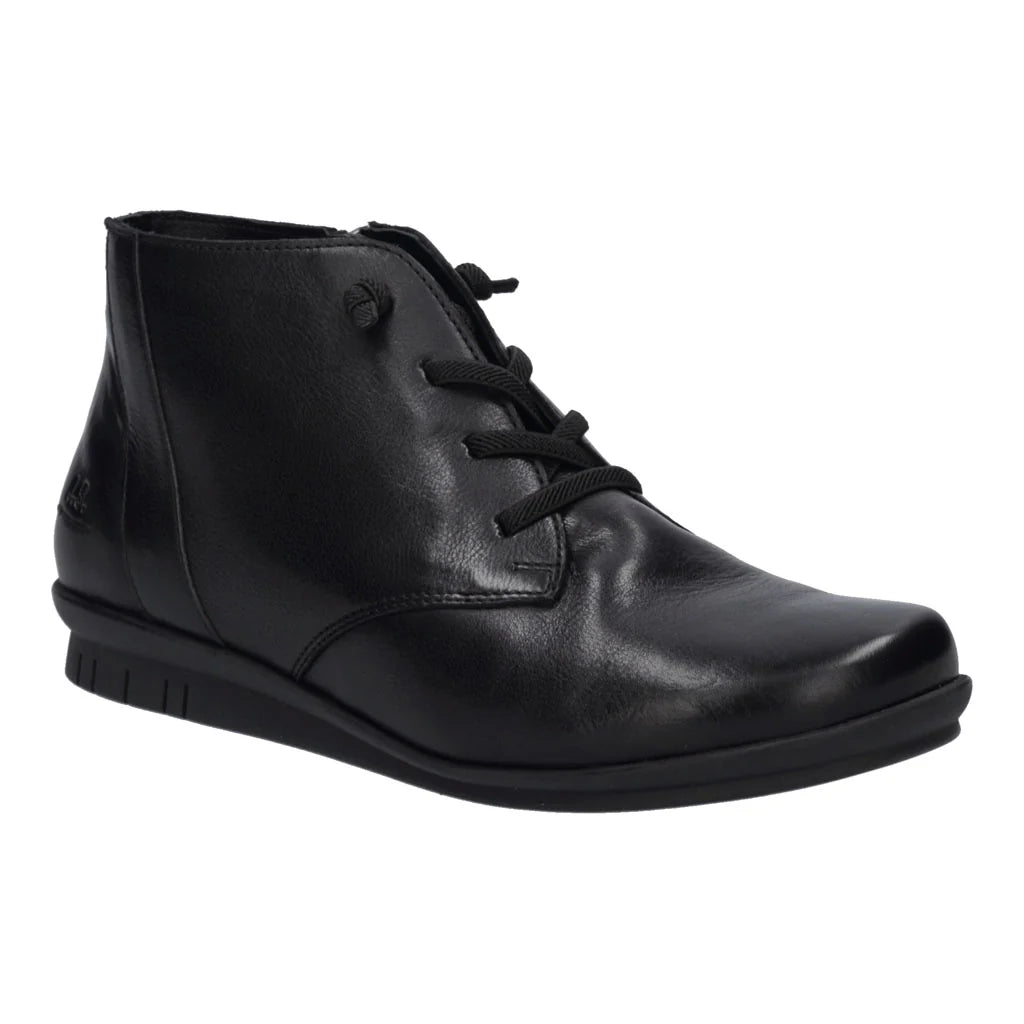 Josef Seibel Women's Violet 03 Leather Ankle Boots Black