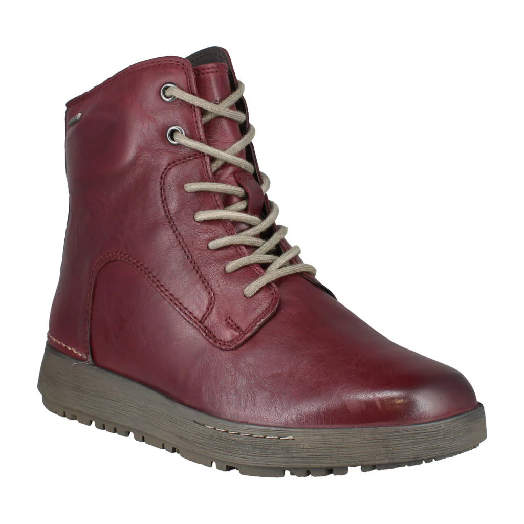 Josef Seibel Women's Anna 51 Leather Mid-High Boots Plum