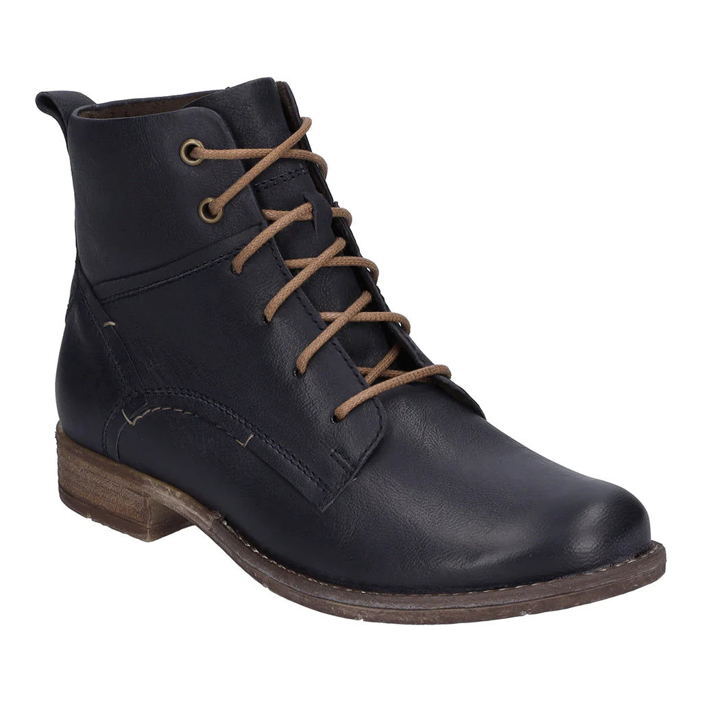 Josef Seibel Women's Sienna 95 Leather Ankle Boots Ocean Blue