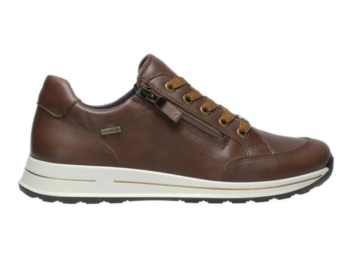 Ara Women's 1224857-08 Osaka Leather Sneakers Setter Brown – Shoe