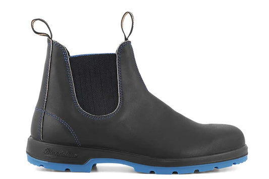 Blundstone Unisex 2343 Leather Chelsea Boots Black Blue