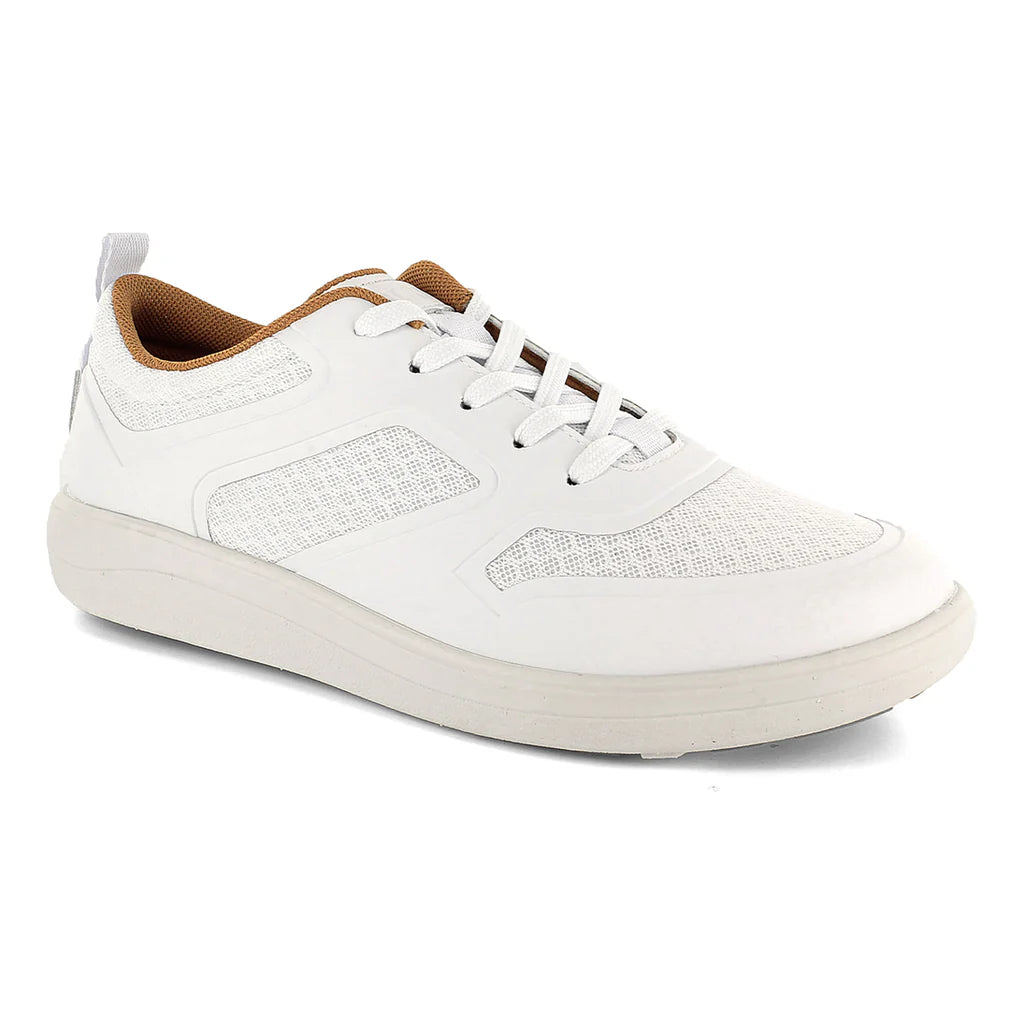 Strive Women's Dash Leather Lace-Up Sneakers White