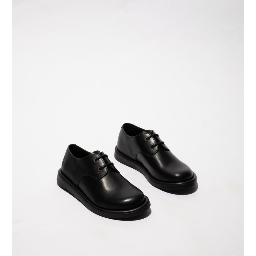 Fly London Women's TENI120FLY Leather Lace-Up Shoes Ground / Green