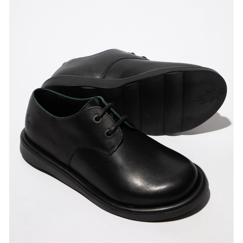 Fly London Women's TENI120FLY Leather Lace-Up Shoes Ground / Green