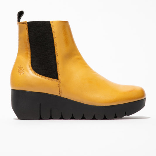 Fly London Women's VAZE177FLY Chelsea Ankle Boots Mustard Yellow
