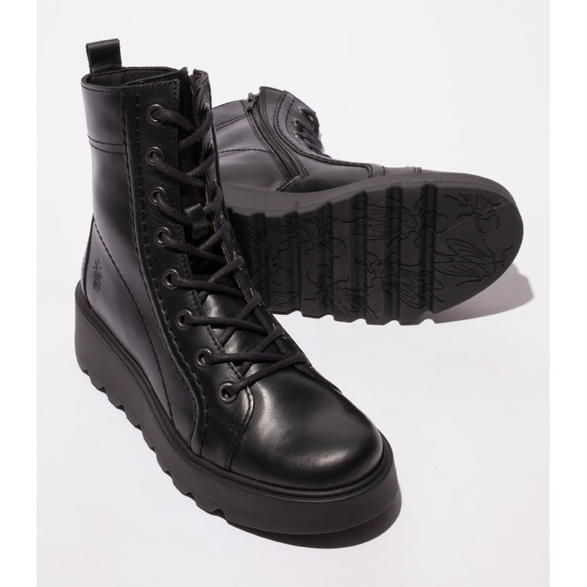 Fly London Women's TERY554FLY Lace Up Ankle Boot - Black