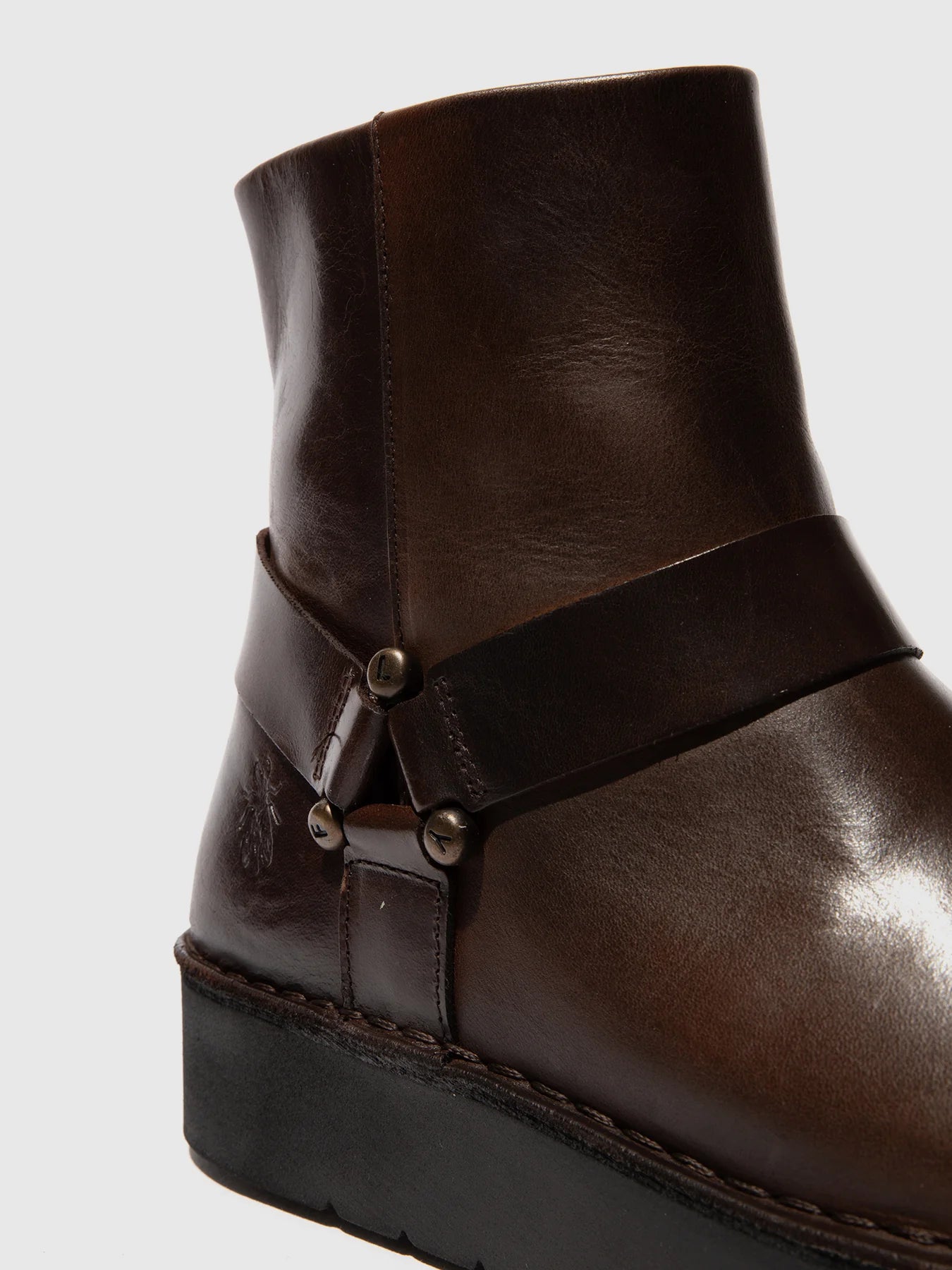 Fly London Women's REWI197FLY Leather Zip-Up Ankle Boots Dark Brown