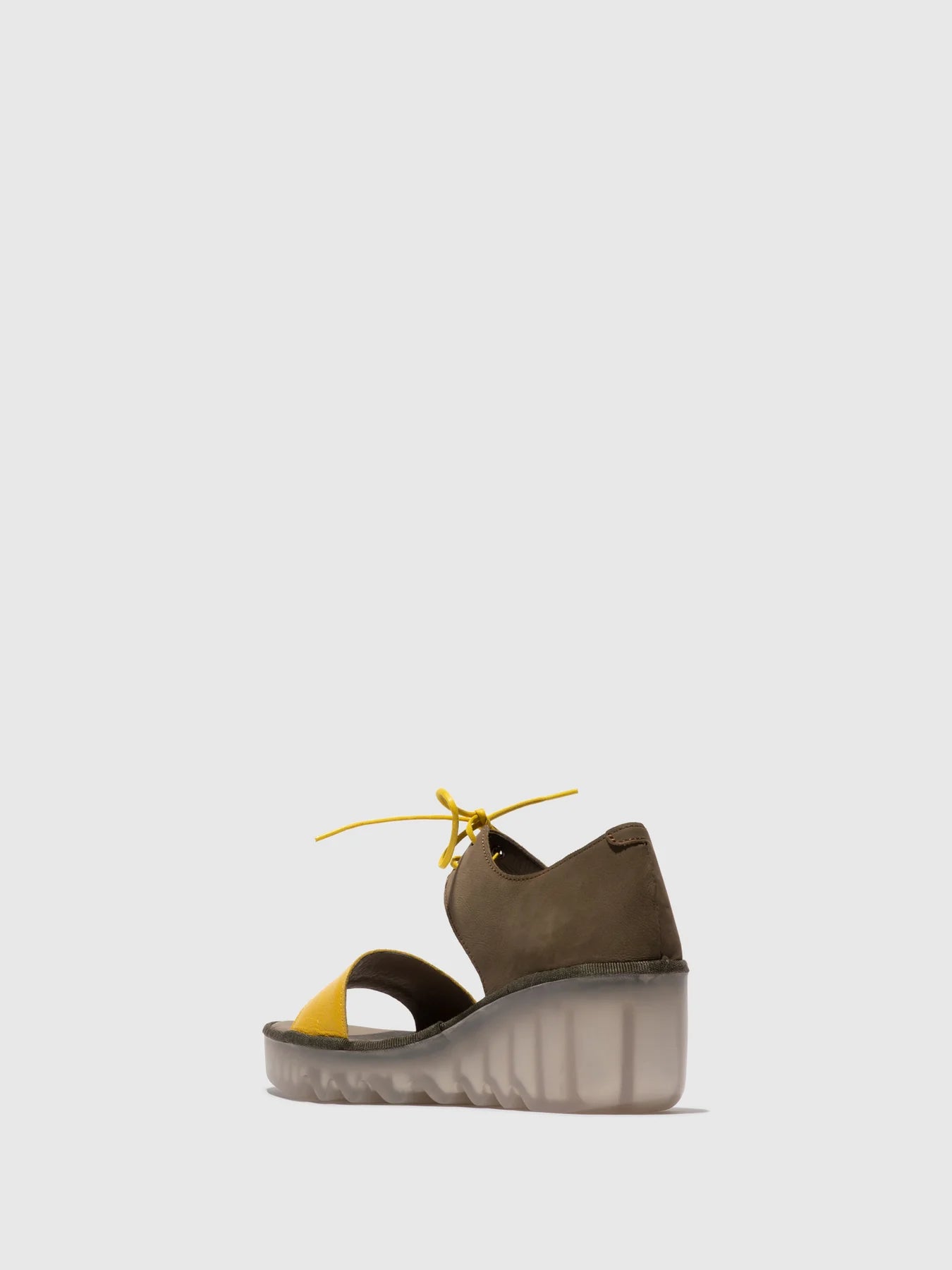 Fly London Women's BILU465FLY Lace-Up Sandals Yellow Khaki