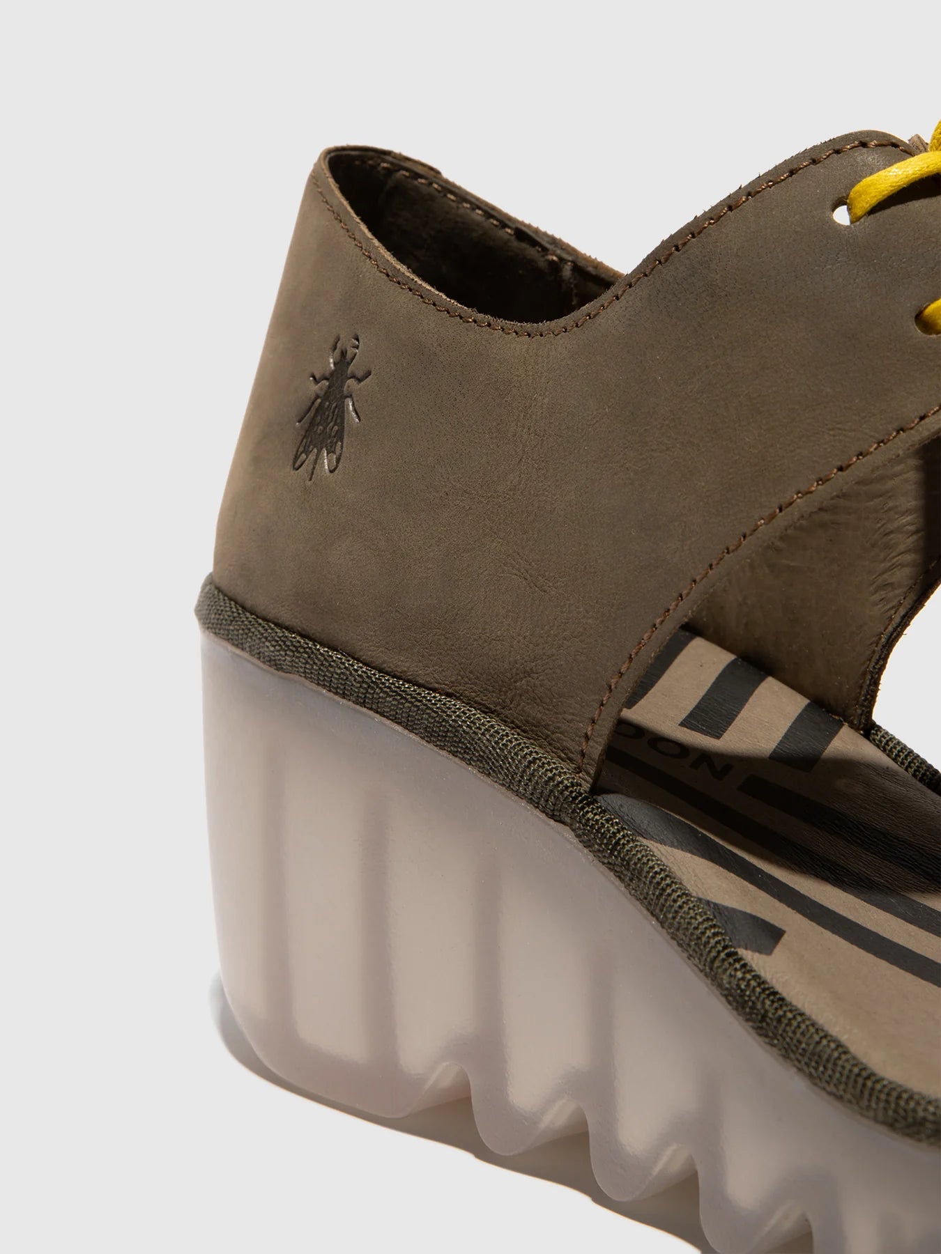 Fly London Women's BILU465FLY Lace-Up Sandals Yellow Khaki