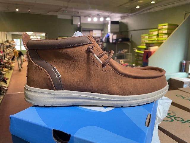Hey Dude Men's Wally Mid Boots Cognac / Tan Brown