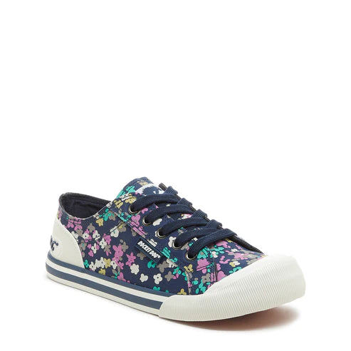 Rocket Dogs Women's 39063 Annie Floral Sneakers Navy Blue