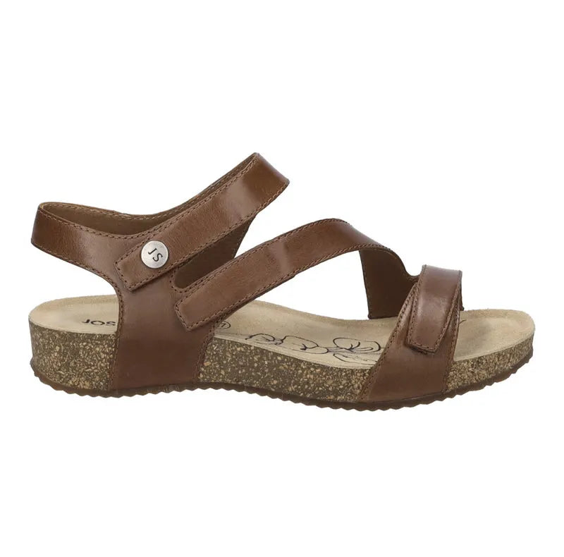 Josef Seibel Women's Tonga 25 Leather Strap Sandals Camel