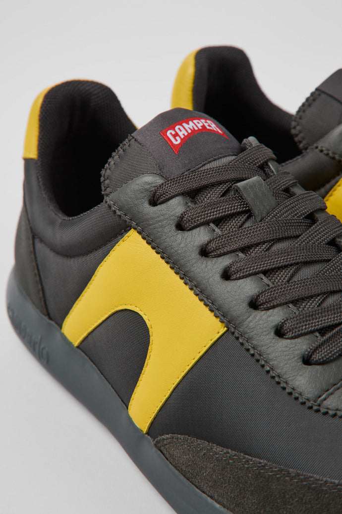 Camper Men's K100545 Pelotas XLite Textile Leather Sneakers Grey
