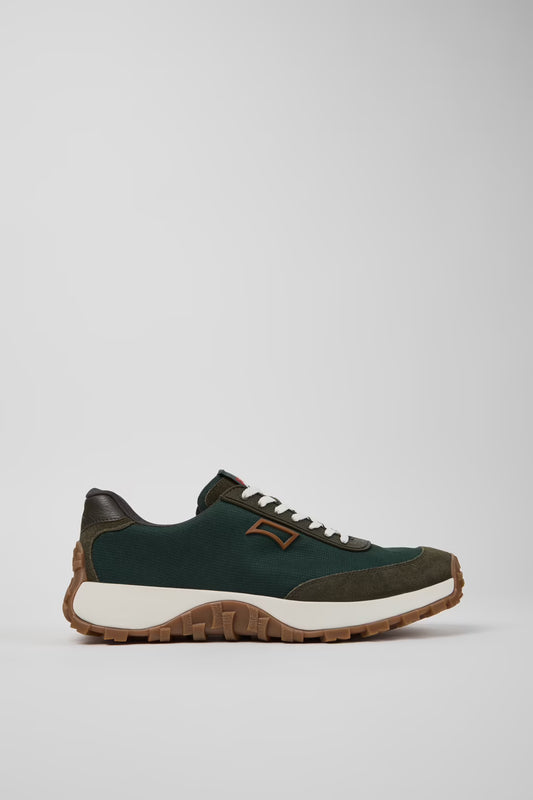 Camper Men's K100864-045 Drift Trail Textile Nubuck Sneakers Green