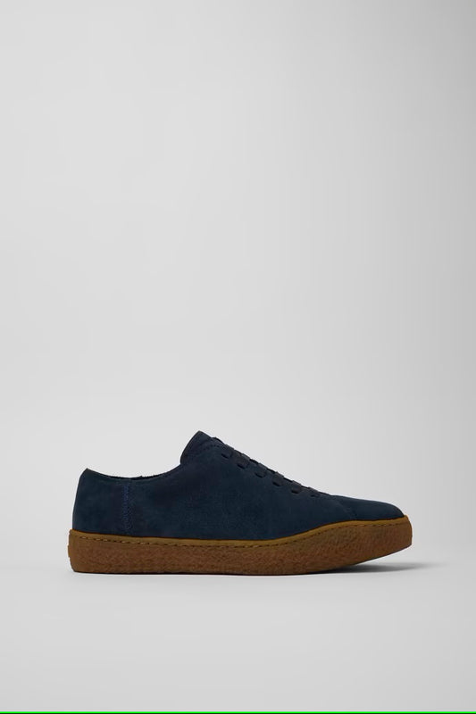 Camper Men's K100927 Peu Terreno Nubuck Leather Sneakers Blue