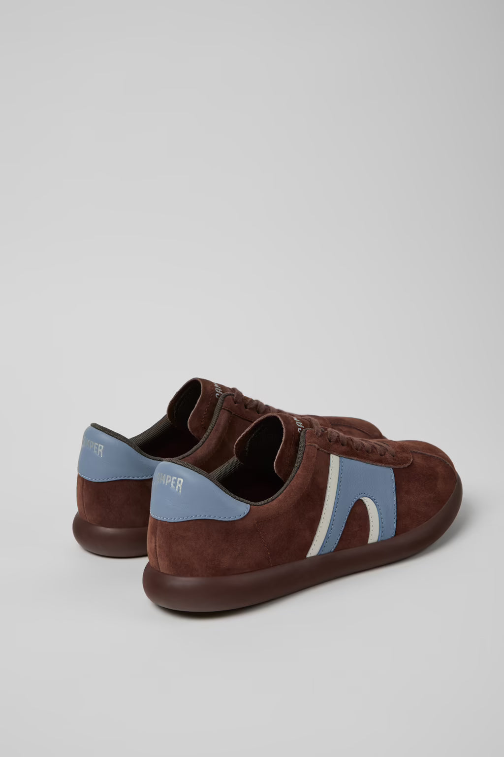 Camper Men's K100937-024 Pelotas Soller Nubuck Leather Sneakers Brown