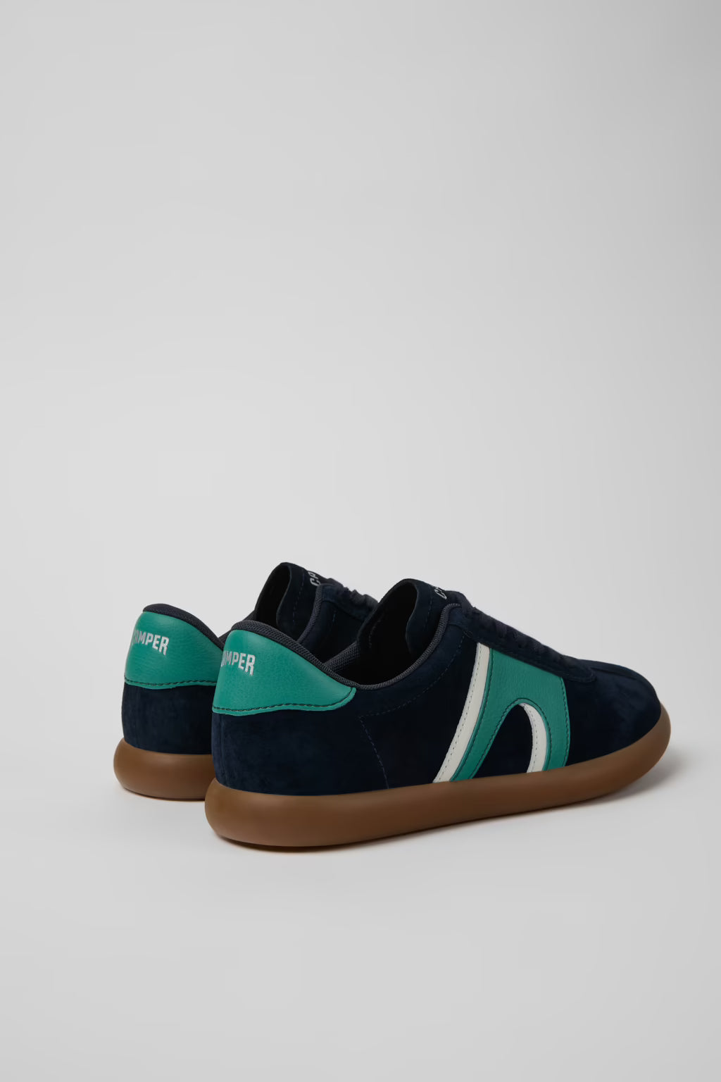 Camper Men's K100937-027 Pelotas Soller Nubuck Leather Sneakers Blue
