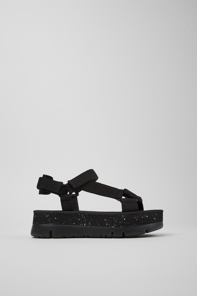 Camper Women's K200851 Oruga Strap Sandals Black