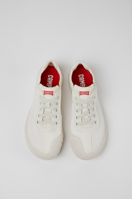Camper Women's K201542 Peu Path Textile Sneakers White