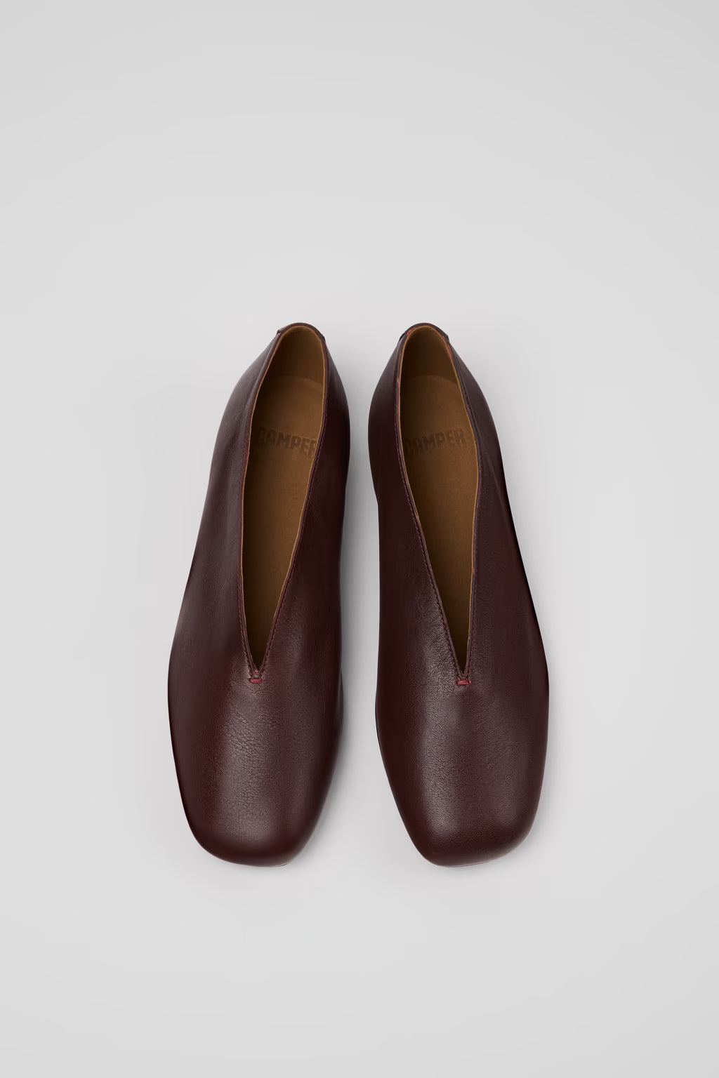 Camper Women's K201751-007 W Casi Myra Leather Shoes Burgundy