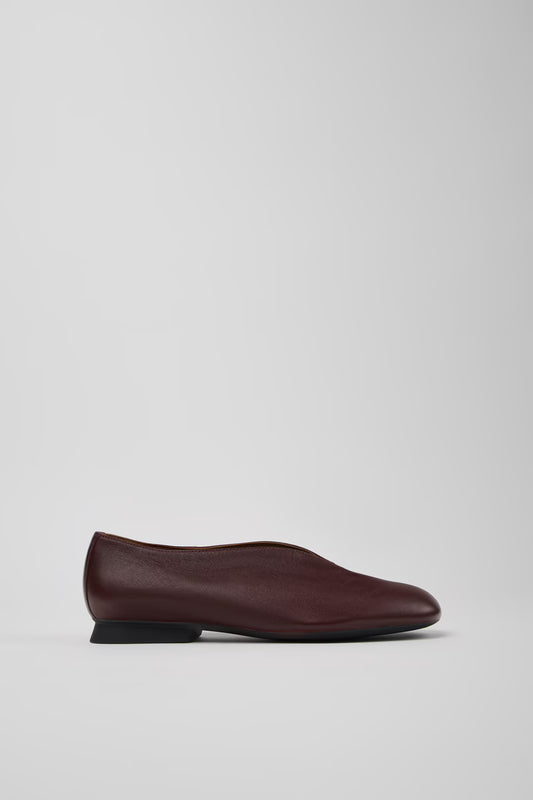 Camper Women's K201751-007 W Casi Myra Leather Shoes Burgundy