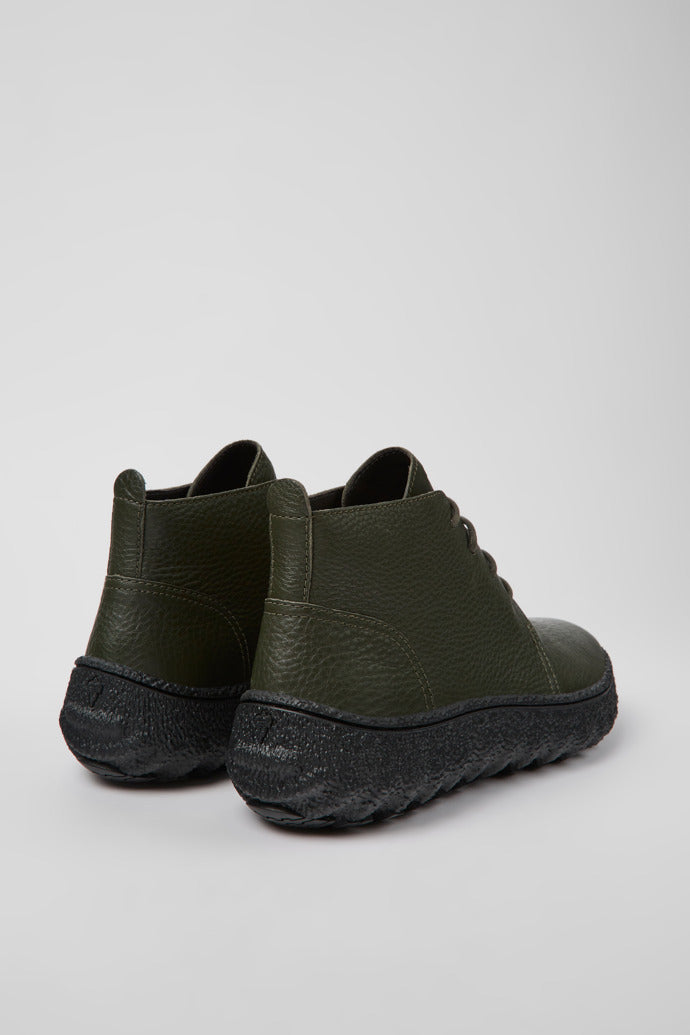 Camper Men's K300330 Leather Ankle Boots Ground Green