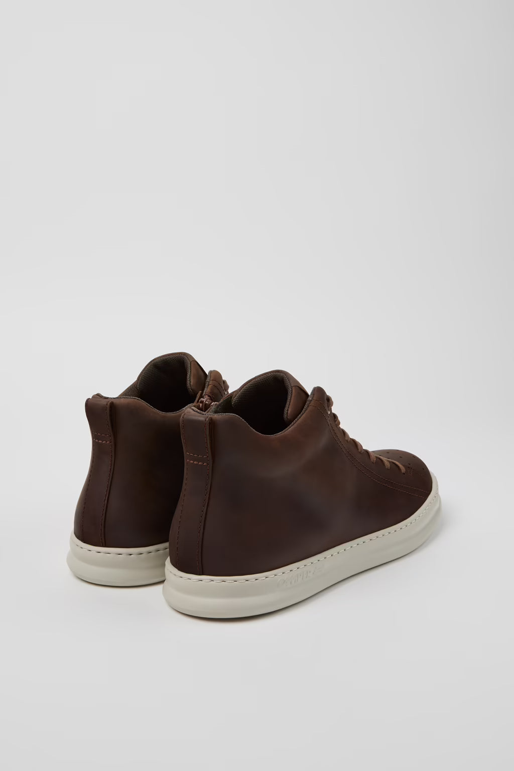 Camper Men's K300347 Runner Nubuck Leather Ankle Boots Brown