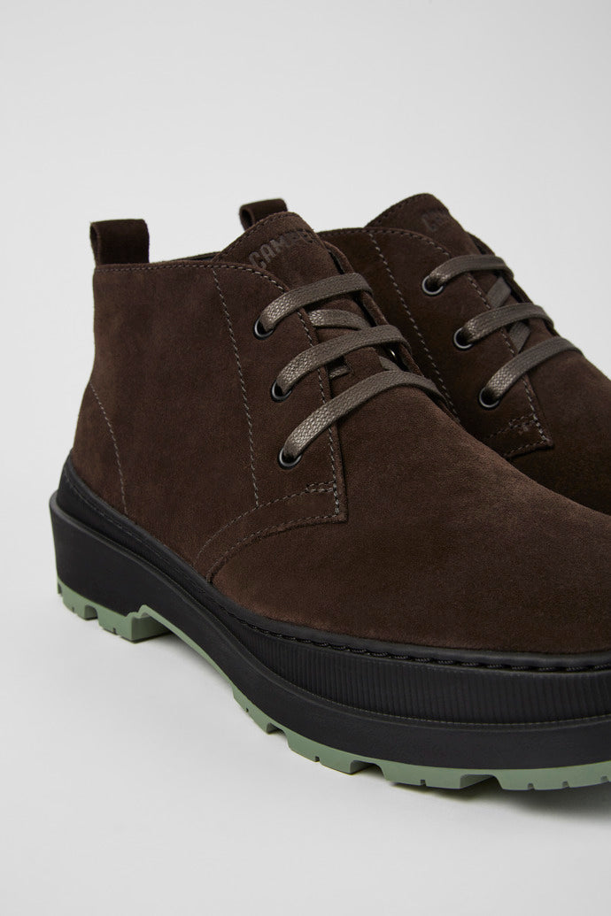 Camper Men's K300434 Brutus Trek Leather Ankle Boots Meteor Grey