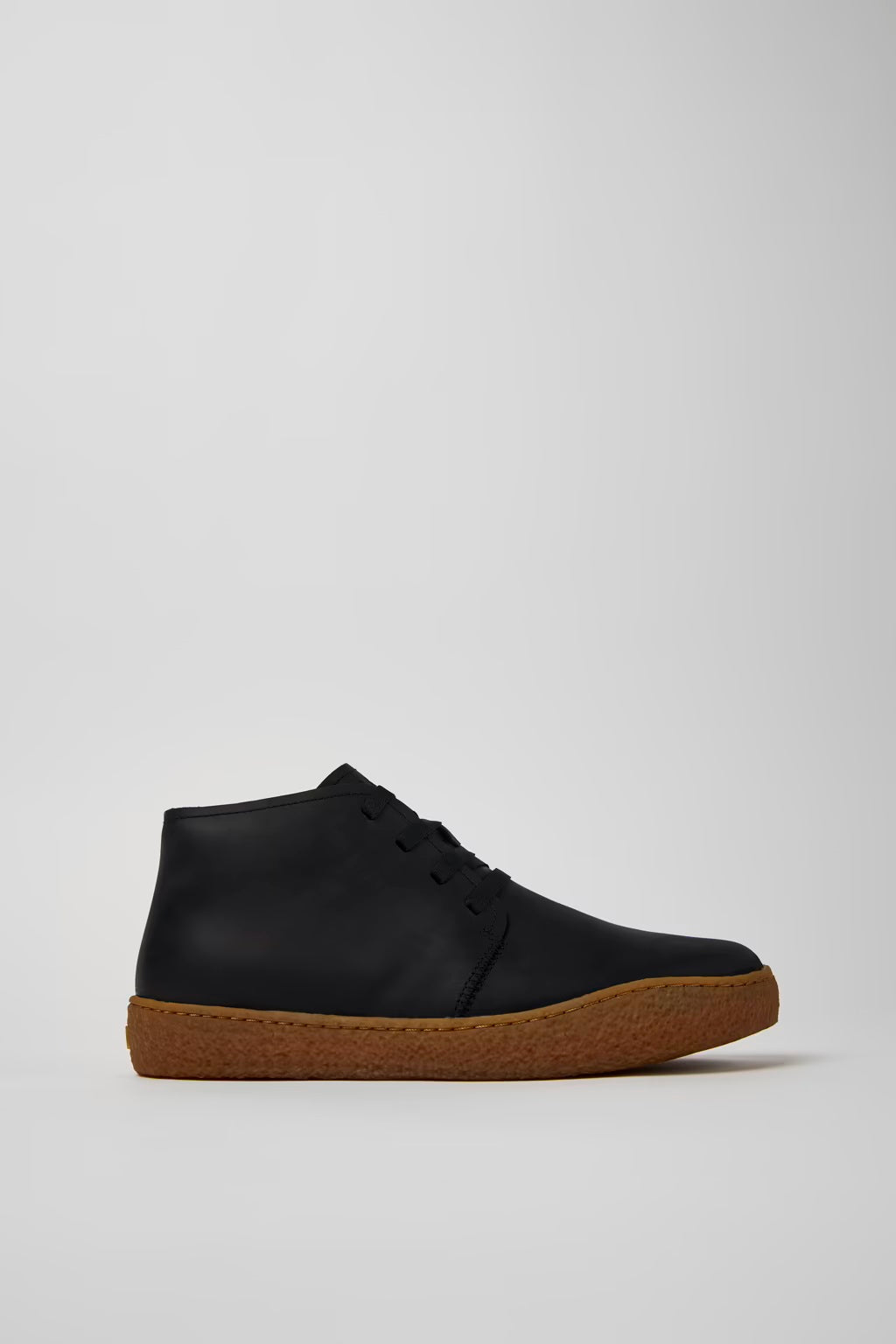 Camper Men's K300467 Peu Terreno Leather Desert Boots Black