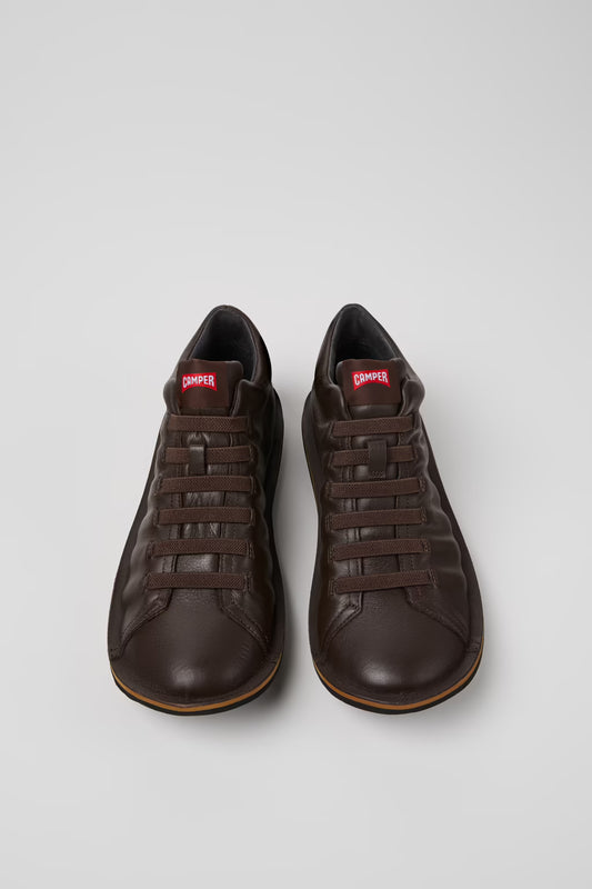 Camper Men's K300479 Beetle Leather Ankle Boot Sneakers Brown