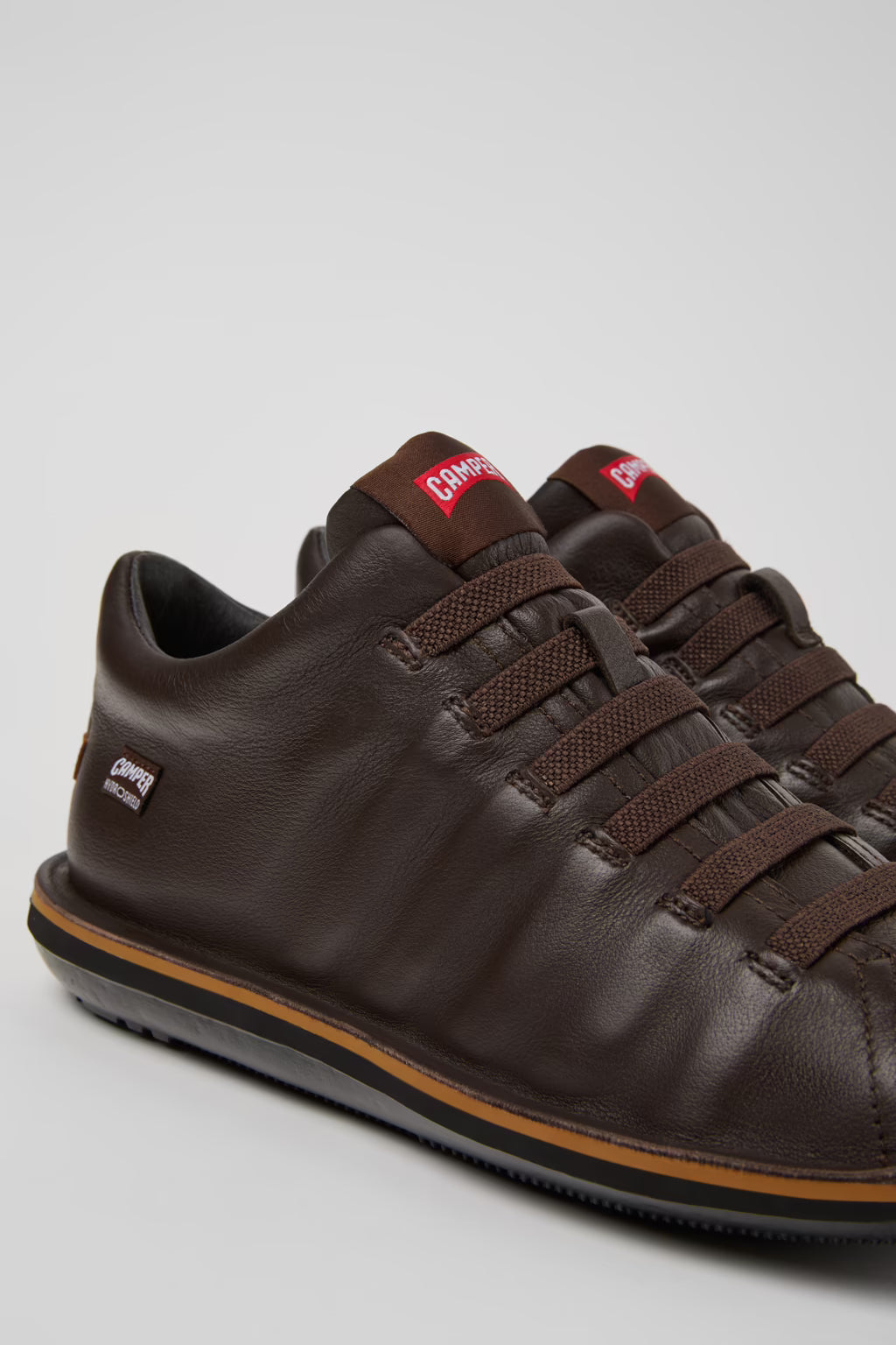 Camper Men's K300479 Beetle Leather Ankle Boot Sneakers Brown
