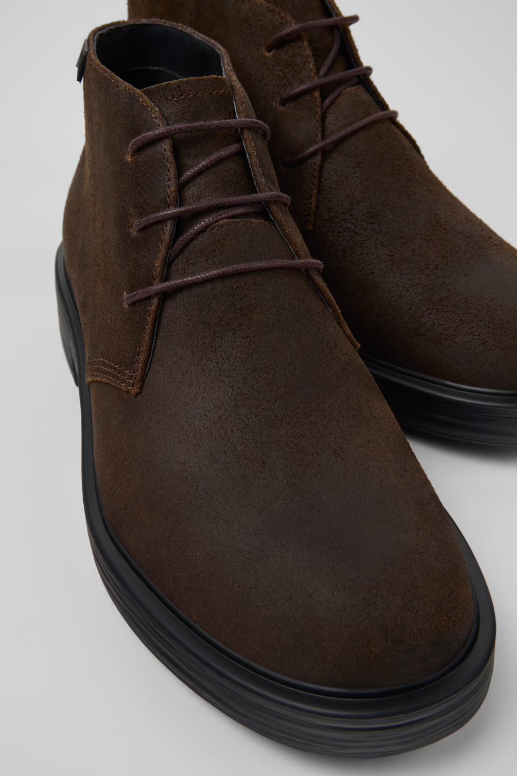 Camper Men's K300493 Dean Nubuck Leather Ankle Boots Brown
