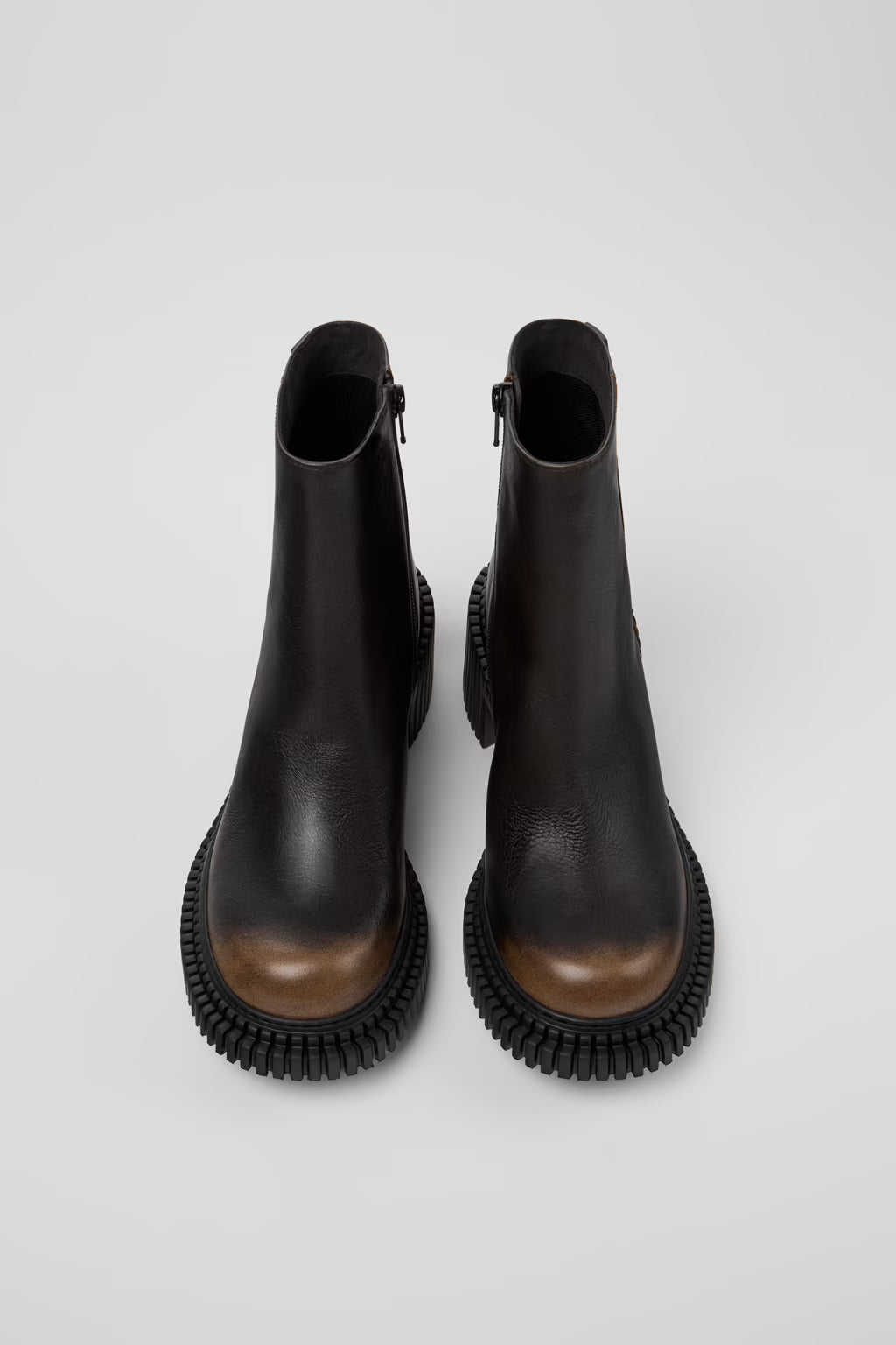 Camper Women's K400804 Pix Leather Mid Boots Black