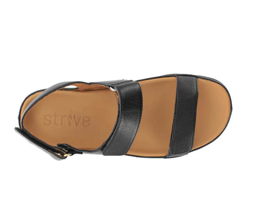 Strive Women's Kona Leather Sandals Black