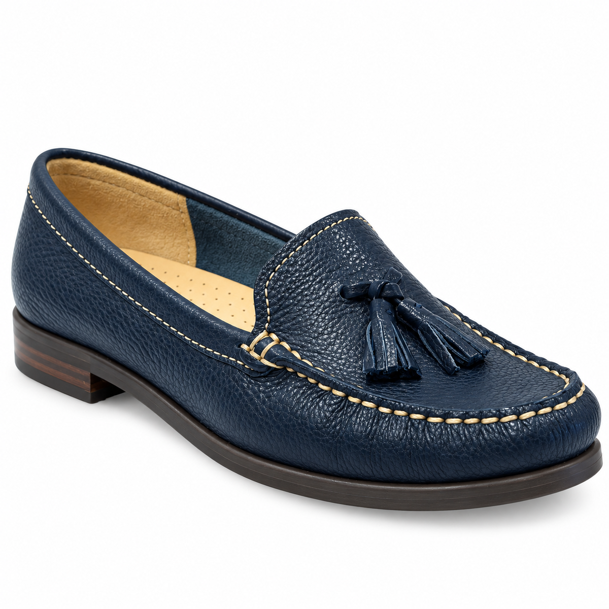 NavyLeatherTasselLoaferProductShot