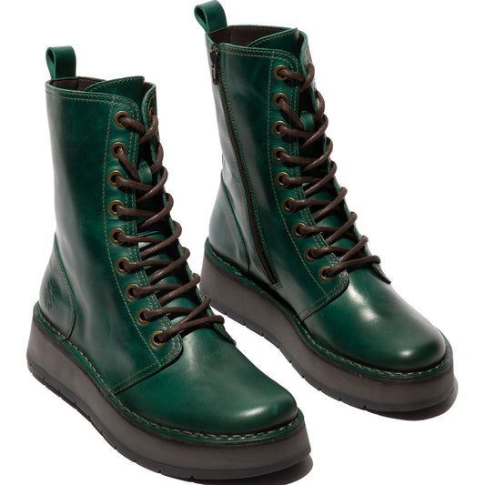 Fly London Women's RAMI043FLY Lace-Up Ankle Boots Shamrock Green