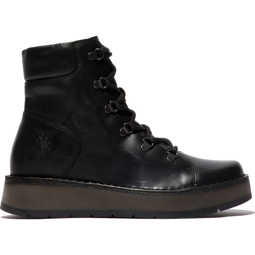 Fly London Women's ROXY094FLY Lace-Up Ankle Boots Blackfoot
