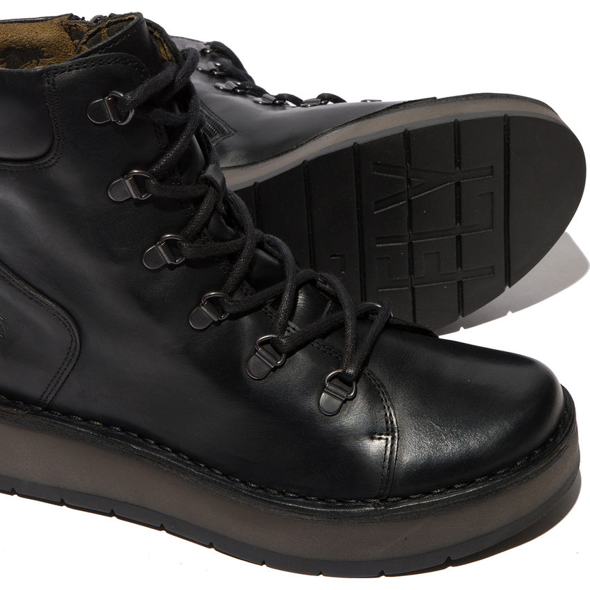 Fly London Women's ROXY094FLY Lace-Up Ankle Boots Blackfoot