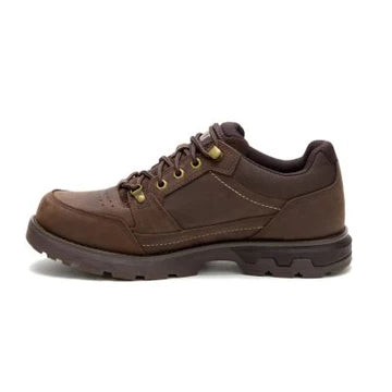 CAT Caterpillar Men's P726887 Pursue Hiker Low Leather Shoes Dark Brown
