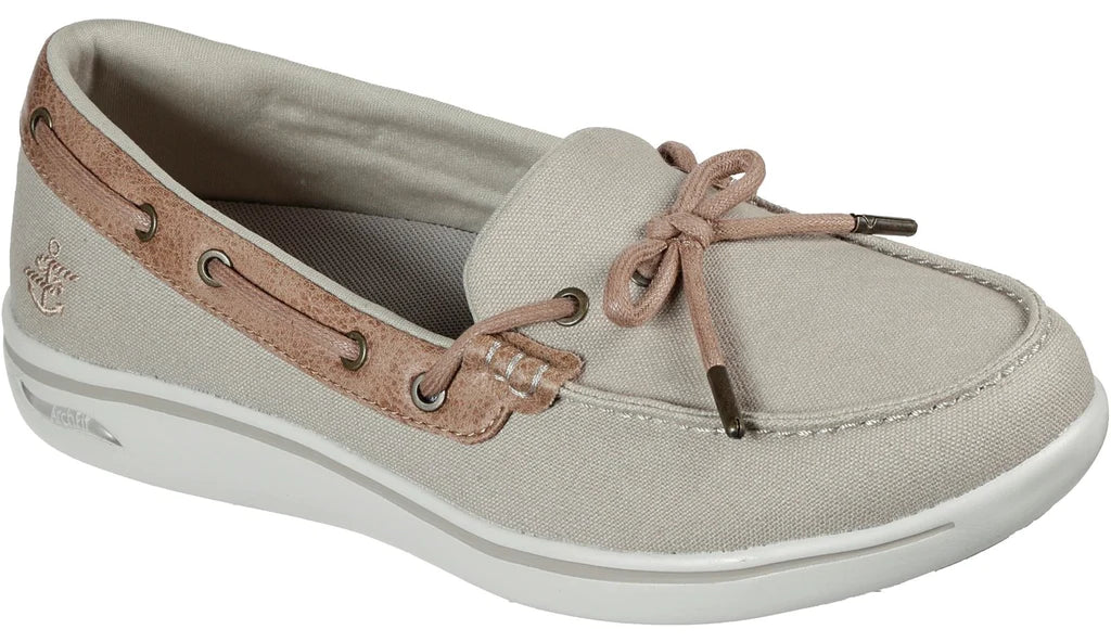 Skechers Womens 136600/NAT Arch Fit Uplift - Shoreline Trainers Natural Beige