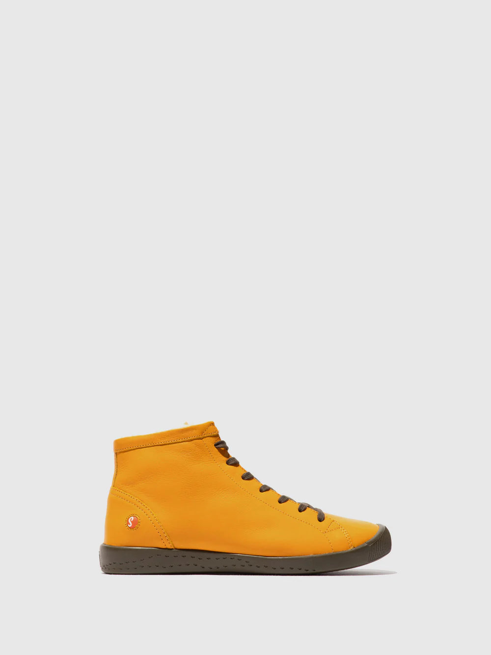 Softinos Women's IBBI653SOF Lace-up Ankle Boots Ocre Yellow