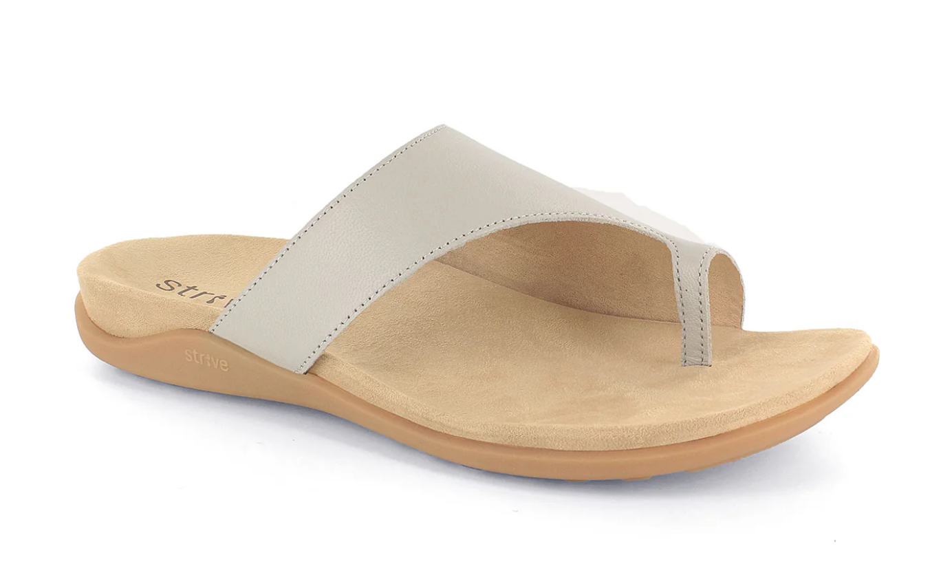 Strive Women's Capri III Leather Sandals Latte Cream