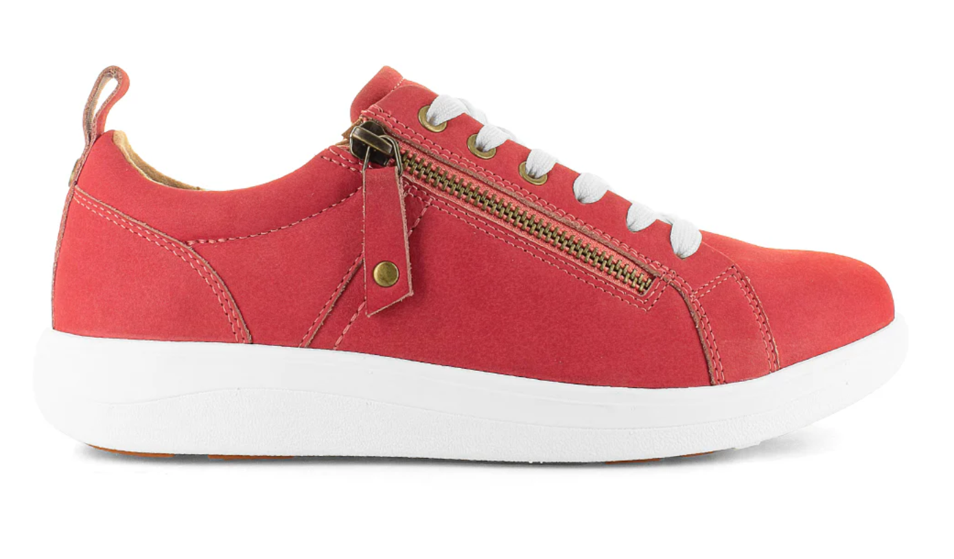 Strive Women's Talia Leather Lace-Up Sneakers Sunset Coral