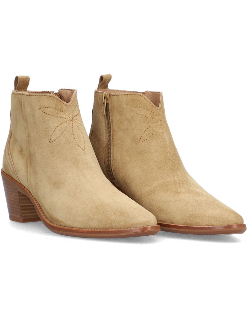 Alpe Women's Nevada 2066 Leather Ankle Boots Alce Moose Brown