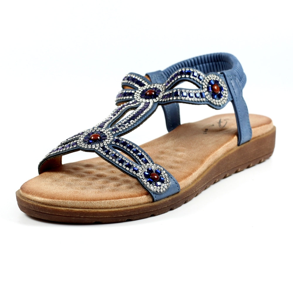 Lunar Women's JLH389 Arraso Sandals Blue