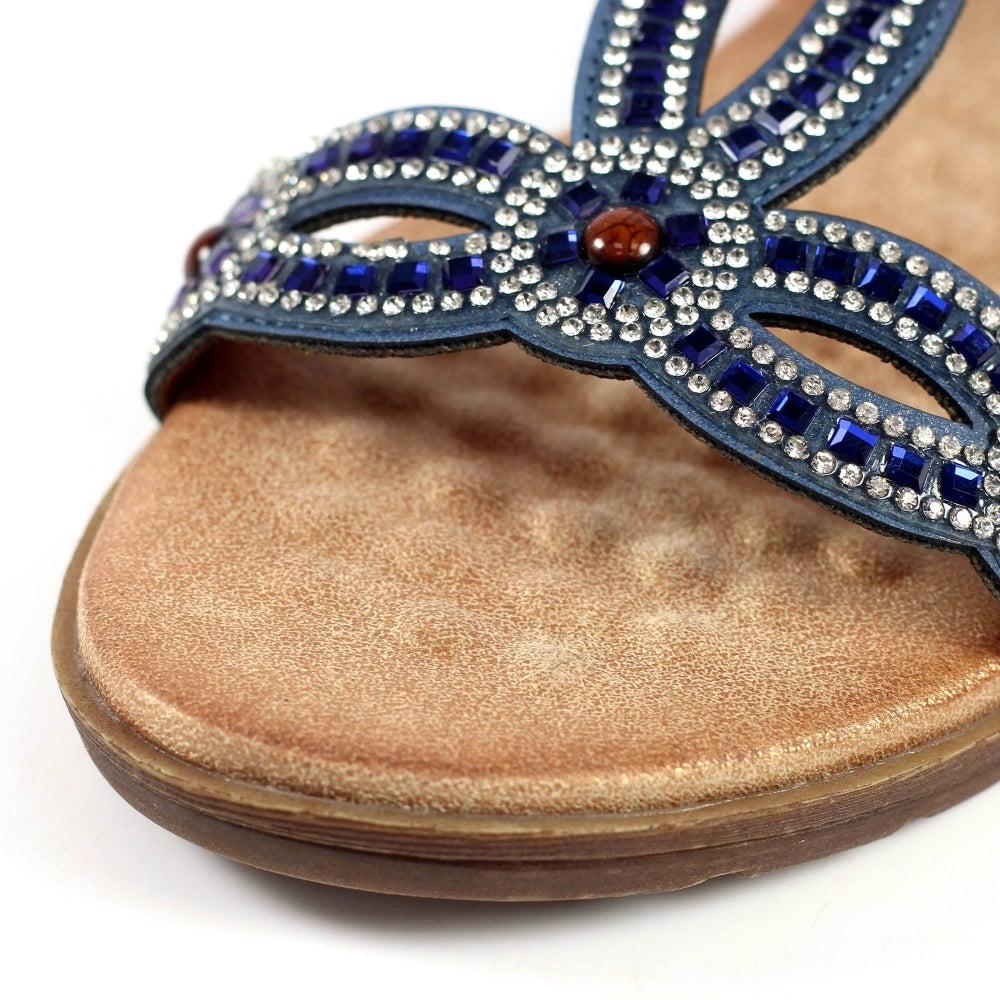 Lunar Women's JLH389 Arraso Sandals Blue