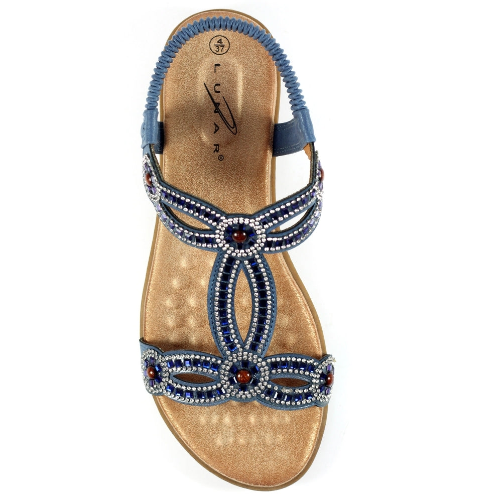 Lunar Women's JLH389 Arraso Sandals Blue