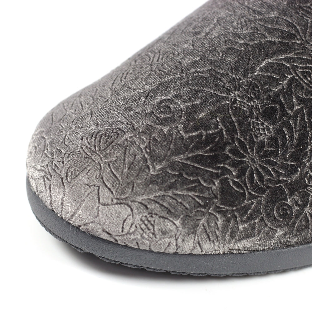 Lunar Women's KLA170 Audrey Mule Slippers Grey