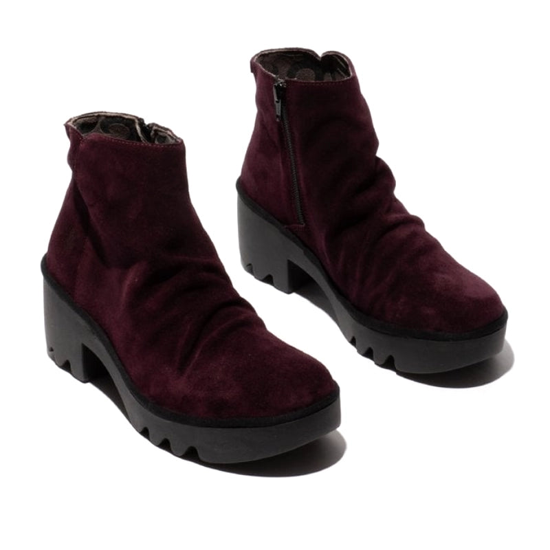 Fly London Women's TULP592FLY Suede Leather Ankle Boots Purple