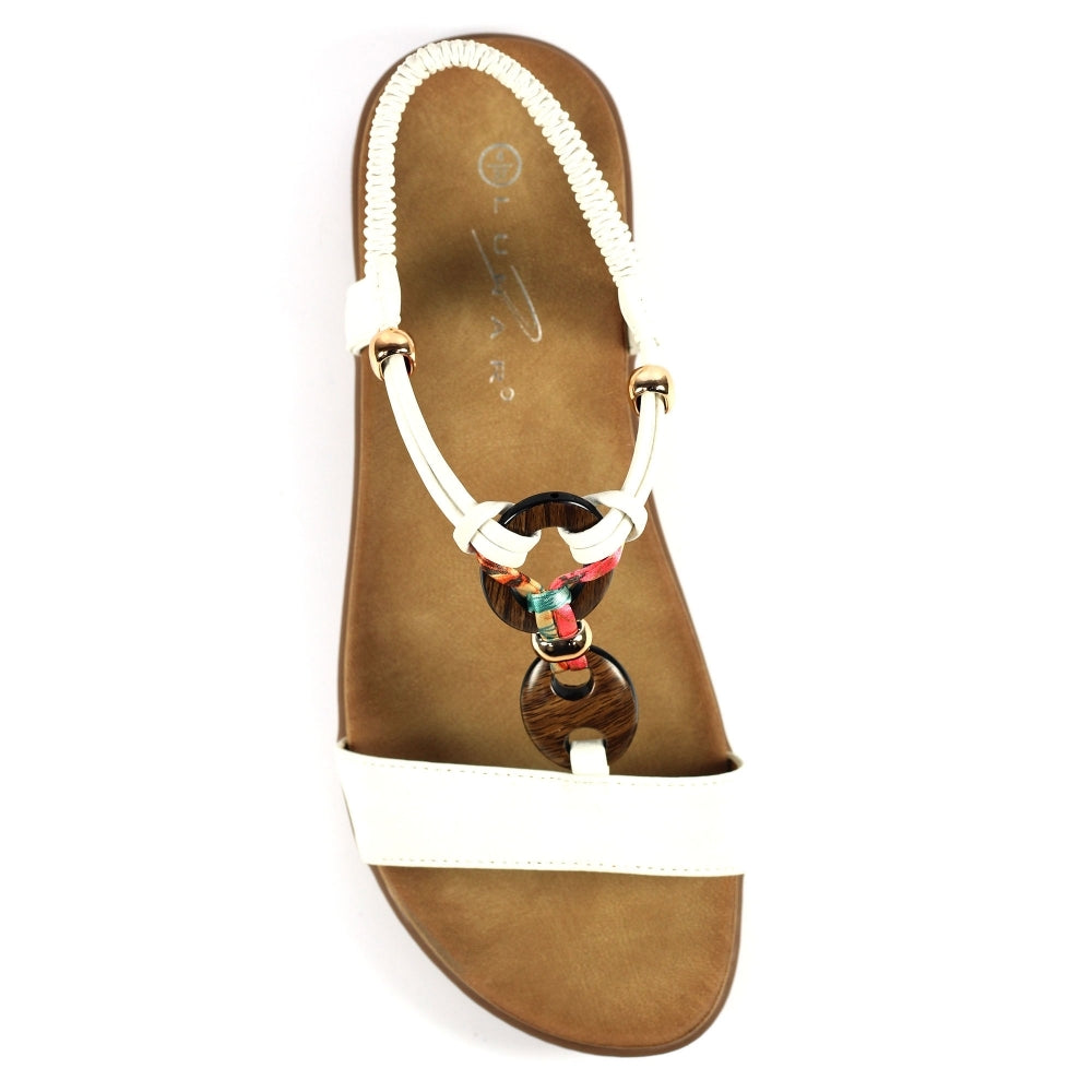 Lunar Women's JLH475 Brava Sandals White